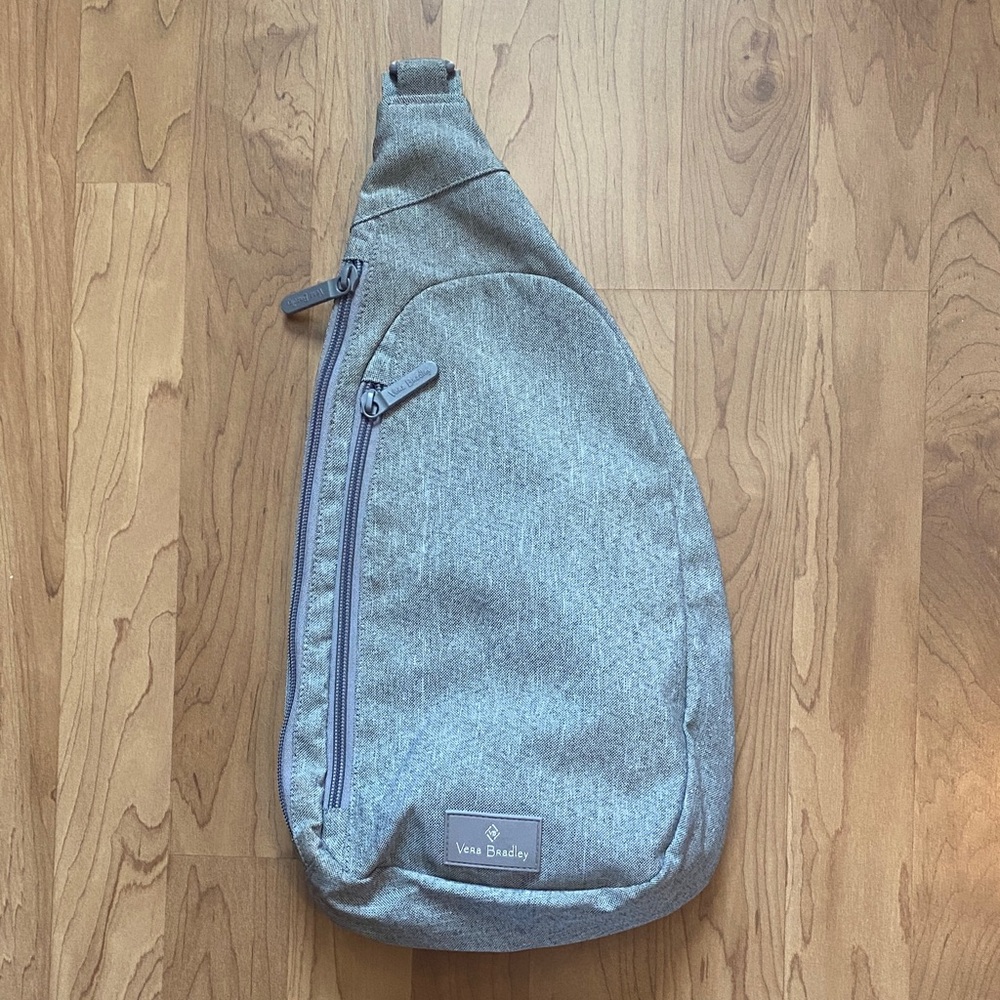 Vera Bradley Light Gray Sling Crossbody
